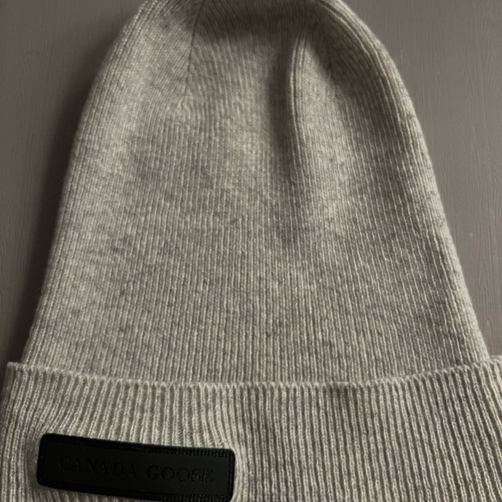 Canada Goose Grey Knit Beanie